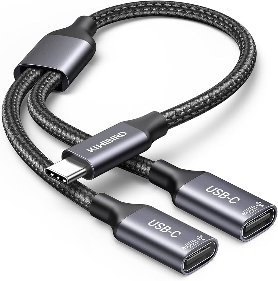 USB Type C ケーブル USB-C to USB-C 1m20cm 2本 Amazon.com: KiwiBird USB C Splitter 1 in 2 Out Charging, USBC